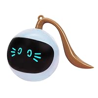PawCove CatGlow Ball - Cat Interactive Toy, Smart Cat Toy, Cat Toy Automatic White