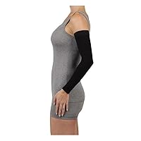 Juzo Soft 2001 20-30mmhg Max Armsleeve with Silicone Top Band for Women,Black,3 (III) MAX