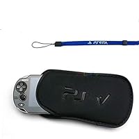 Soft Screen Protector Pouch Bag Shell Protector Bag Game with Rope Strap Lanyard for Sony PSV PS Vita 1000 2000 Slim Console