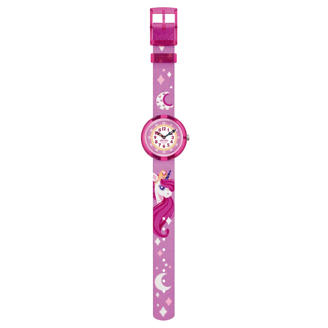 Flik Flak Tales from the World FBNP195 DREAMING UNICORN Watch, Strap