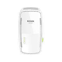 D-Link DAP-1955-US, WiFi Range Extender Mesh Gigabit AC1900 Dual Band Plug In Wall Signal Booster Wireless or Ethernet Port Smart Home Access Point, White