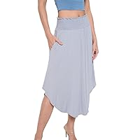 Women's Midi Long Skirt, Flowy, Sexy Outfit, High Waisted, Summer Outfit, Pull On, Casual