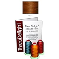 1 cone of ThreaDeligh Polyester Embroidery Thread - Brown P841-1100 yards - 40wt