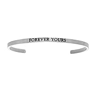 Intuitions Stainless Steel forever Yours Cuff Bangle
