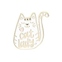 2019 Cartoon animal brooch (Cat-White)