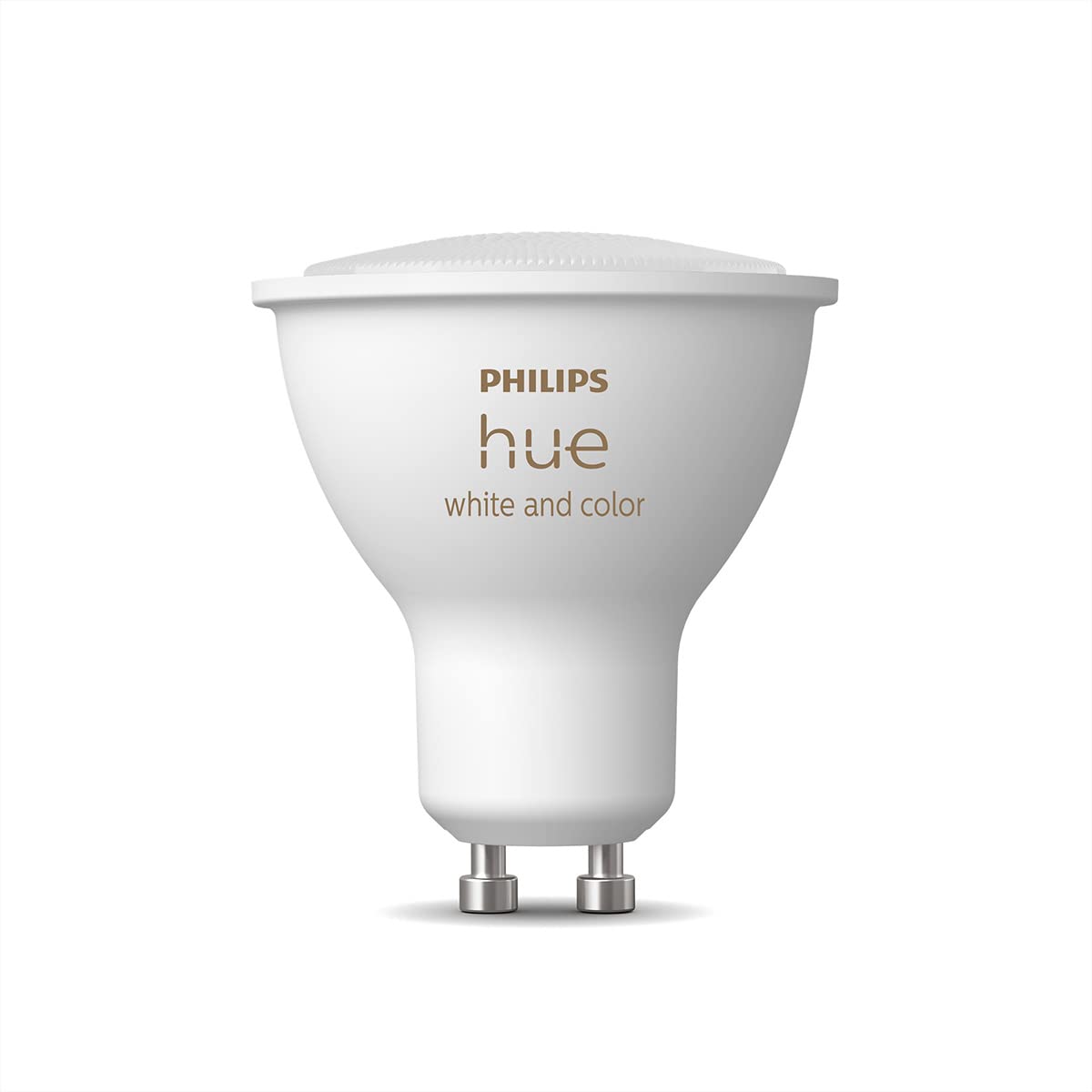 Philips Hue White & Color Ambiance LED Smart GU10 Bulb, Bluetooth & Zigbee Compatible (Hue Hub Optional), Voice Activated with Alexa, 1 Bulb