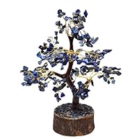 Presents Lapis Lazuli Crystal Tree of Life Feng Shui Reiki Balancing Generator Good Luck Gift Bonsai Homed Décor Spiritual Office Desk Gemstone #Frienemy-2997