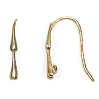 Exclusive Gold Vermeille Bamboo Earring Hooks (1 Pair)