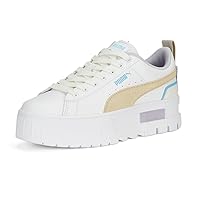 PUMA Womens Mayze Brighter Days Platform Sneakers Shoes Casual - White