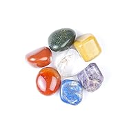 Presents 7 Chakra Crystal Stone 7 Chakra Tumbled Stone Set Natural Crystal Stones Gemstones, Color Multi #Aport-5740