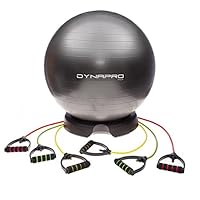 Exercise Ball Base & Resistance Band Bundle Turns Your Stability Ball into a Full Workout Machine