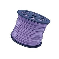 Faux Leather Suede Beading Cord (Lilac, 50 ft)