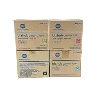 Genuine OEM Konica Minolta Toner Cartridge Set CMYK TNP48 ,10K Yield Bizhub C3350 Bizhub C3850 Bizhub C3850FS