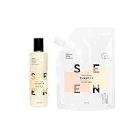 SEEN Shampoo & Eco-Refill- Non-Comedogenic & Sulfate-Free Hair Shampoo- Dermatologist-Developed - Safe for Sensitive, Eczem Prone Skin