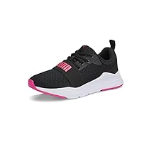 Puma Kids Girls Wired Run Lace Up Sneakers Shoes Casual - Black