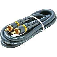 Steren 254-125BL 25-Feet RCA-RCA Plug Python Gold Cable