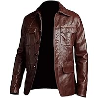 Men's Casual wear Black Classic Blazer leather Jacket l Mens Real Black Lambskin Blazer Coat leather Jacket