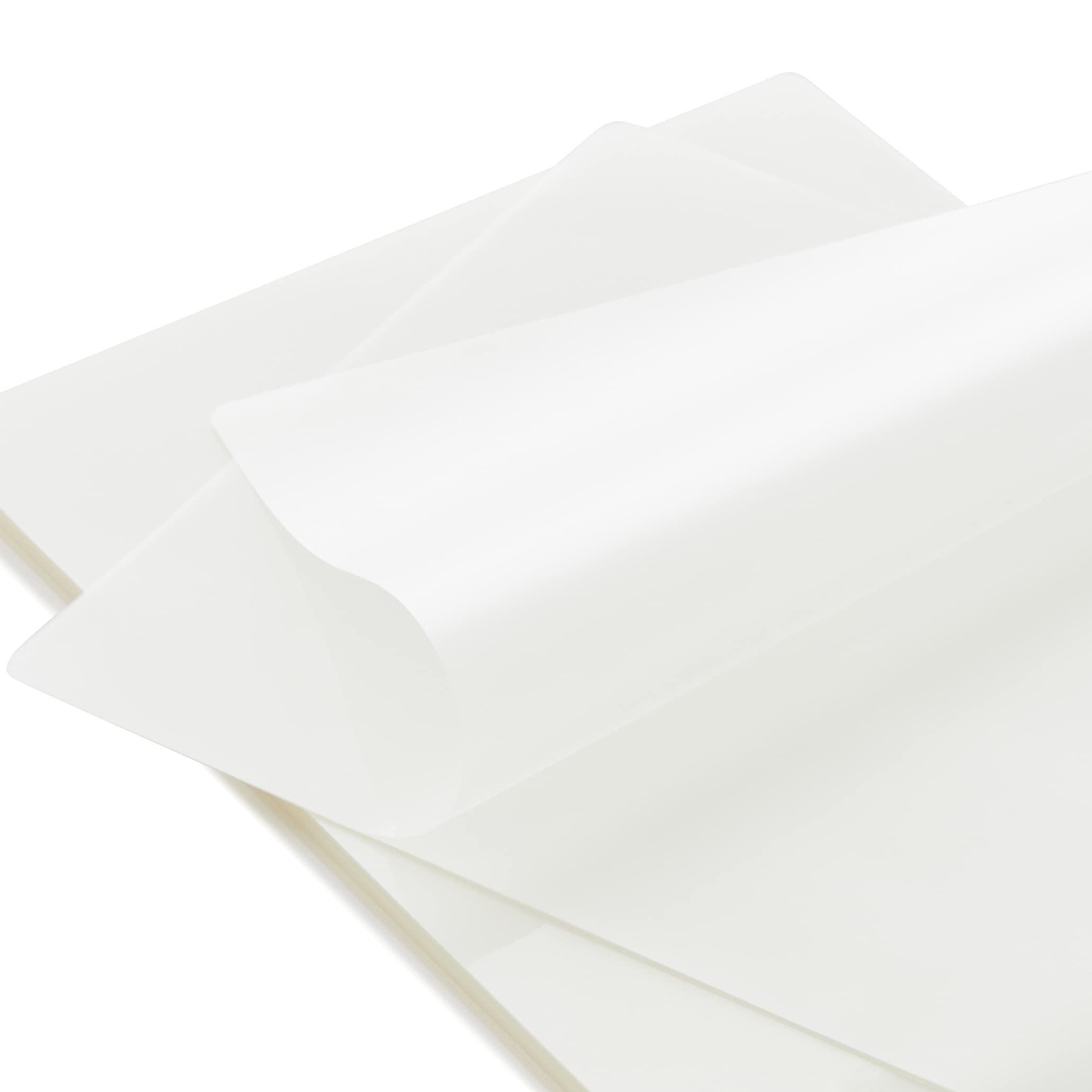 Amazon Basics Clear Thermal Laminating Plastic Paper Laminator Sheets - 11.5 x 9.0-Inch, 100-Pack, 3 mil