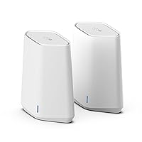 Orbi Pro WiFi 6 Mini Mesh System (SXK30) | Router with 1 Satellite Extender for Business or Home | VLAN, QoS | Coverage up to 4,000 sq. ft., 40 Devices | AX1800 802.11 AX (up to 1.8Gbps)