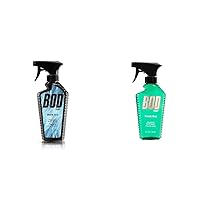 Bod Man Dark Ice & Fresh Guy Body Sprays, 8 Fluid Ounce Each