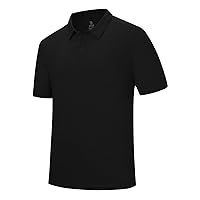 YSENTO Men's Polo Shirts with Pockets Short Sleeve UPF 50+ Quick Dry Moisture Wicking Golf T Shirts