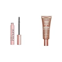 L'Oreal Paris Voluminous Makeup Lash Paradise Mascara, Voluptuous Volume, Intense Length & Makeup True Match Lumi Glotion, Natural Glow Enhancer, Illuminator Highlighter Skin Tint