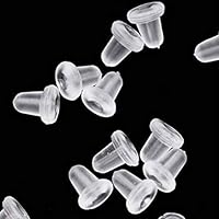50Pcs Silicone Rubber Earring Clasp Styles Ear Nut Earrings Jewelry Accessories Plugging Earring Back Earstud Findings