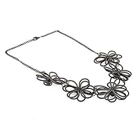 Indian Traditional with Bollywood Style Touch Designer Flower Style Oxidized Necklace for Girls By Indian Collectible