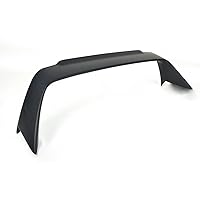 Replacement for 1994-2001 Acura Integra DC2 | Mugen Gen 1 Style ABS Plastic Primer Black Rear Trunk Lid Wing Spoiler with Mugen Black Emblem Pair