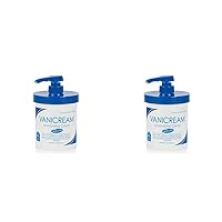 Moisturizing Skin Cream with Pump Dispenser - 16 fl oz (1 lb) - Moisturizer Formulated Without Common Irritants for Those with Sensitive Skin (Pack of 2)