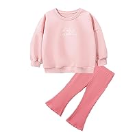 Girl Clothes Set, Toddler Casual Long Sleeve Tops and Long Pants Outfit Clothing Set for Spring Fall Winter