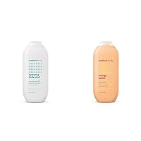 Body Wash, Hydrating Coconut Milk and Energy Boost Scents, Paraben and Phthalate Free, 18 oz Bottles (Pack of 1 Each)