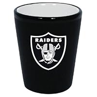 HUNTER Oakland Raiders 1.5 Oz Two-Tone Ceramic Shot Glass