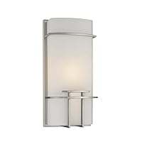 George Kovacs P465-084 George Kovacs One Light Wall Sconce, Brushed Nickel