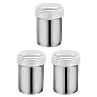 Stainless Steel Sifter Stainless Steel Sifter Sugar Powder Shakers Flour Chocolate Shaker Duster for Salt Spice 3PCS