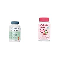 SmartyPants Teen Guy Multivitamin Gummies: Omega 3 Fish Oil (EPA/DHA) & Kids Probiotic Immunity Gummies: Prebiotics & Probiotics for Digestive Health and Immune Support Supplement