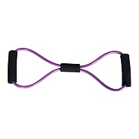 8 Letters Puller Home Fitness Stretch Band Yoga Exercise Aid Stretching Assistance for Men and Women Open Shoulder Artifact Beautiful Back Neck (Color: Purple, Size: 15.7 x 5.1 inches)