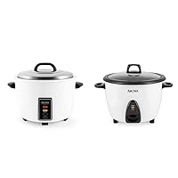 Commercial Rice Cooker and Food Steamer Bundle (ARC-1033E + ARC-360-NGP)