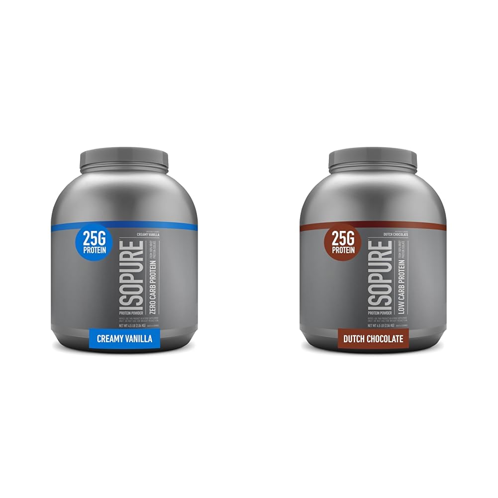 Isopure Protein Powder, Whey Isolate with Vitamin C & Zinc for Immune Support & Protein Powder, Whey Isolate with Vitamin C & Zinc for Immune Support