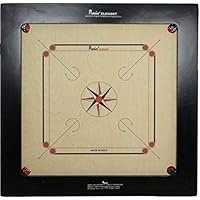 Precise Carrom Board Game Ply Wood with Coin, Striker & Powder Approved by Carrom Federation of India & International Carrom Federation (Champion, 16mm)
