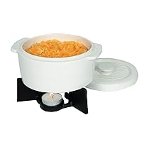 Boska Cheese Fondue Party Set - Fondue Pot Set Microwave Safe Ceramic Hot Pot Chocolate Fountain Snack - Small Kitchen Appliance