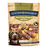 Golden Rewards Sweet Potato Wrapped with Duck Dog Treats, 16 oz