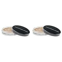 Loose Mineral Foundation, Cool Beige | Loose Face Powder Foundation Mineral Illuminating Full Coverage Oil Control Matte Lasting | Vegan, Cruelty Free (Pack of 2)