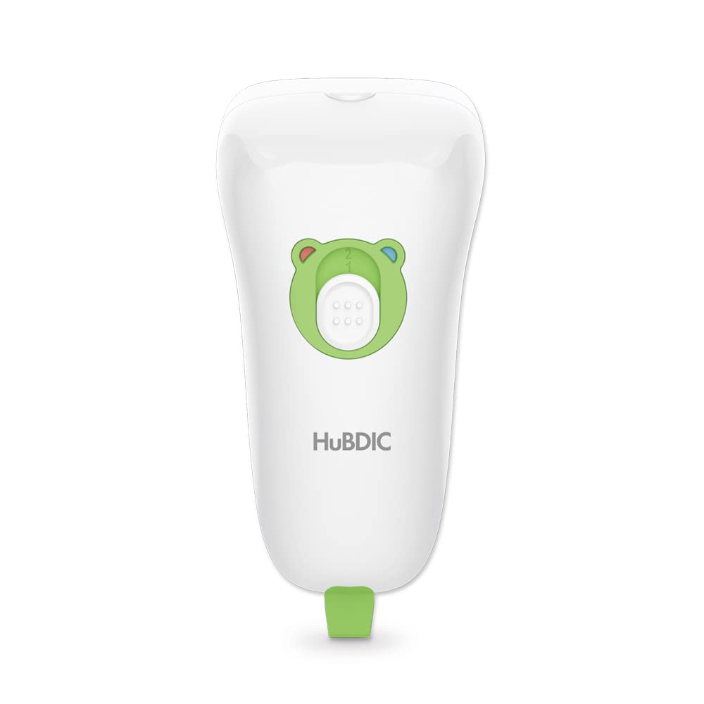 HubiBaby Baby Nail Trimmer Electric, Nail File Baby Nail Clippers, Safe 2 Speed Trimmer with Skin Guard, Rechargeable and Portable, Safe for Newborn, Infant, Toddler, and Adults (White)