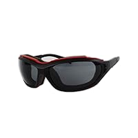 MAGID Y85BRAFGY Gemstone Onyx Y85BRAFGY Protective Glasses, Polycarbonate, Standard, Black Red Foam Carrier