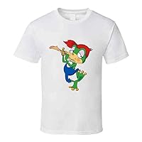 Demetan Kerokko The Brave Frog Playing Flute Retro Vintage Style T-Shirt and Apparel T Shirt