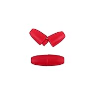 10pcs/Pack Colorful Plastic Snap Clasp Bead Barrel Connectors Safety Breakaway Clasps for Necklace Bracelet Jewelry,DIY Jewelry Making Accessories (Red)