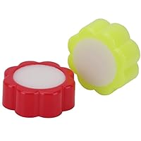 PULABO 2 Pcs and Durable Counting Sponge Flower Shape Sponge Finger Wet for Counting Cash Money for Office Bank Use Red+Yellow Superiorâ€‚Quality and Creative Convenient, Medium