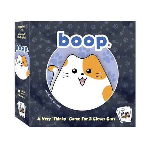 Smirk & Dagger BOOP: Adorable 2 Player Strategy Board Game, with 32 Cat and Kitten Pieces, Makes a Great Gift for Couples, Family, Adults and Kids Ages 14 and Up…
