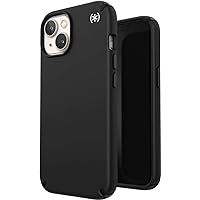 Speck iPhone 14 & iPhone 13 Case - Drop Protection, Scratch Resistant, Dual Layer Slim Phone Case for 6.1 Inch iPhones 14 - Built for MagSafe - Presidio2 - Black/Black/White